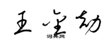 梁錦英王金劫草書個性簽名怎么寫