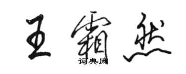 駱恆光王霜然行書個性簽名怎么寫