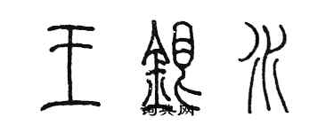 陳墨王銀水篆書個性簽名怎么寫