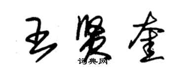 朱錫榮王賢奎草書個性簽名怎么寫