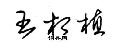 朱錫榮王相植草書個性簽名怎么寫