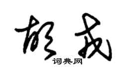 朱錫榮胡戎草書個性簽名怎么寫