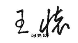 駱恆光王懷草書個性簽名怎么寫