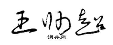曾慶福王帥超草書個性簽名怎么寫