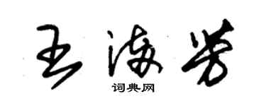 朱錫榮王滿芳草書個性簽名怎么寫