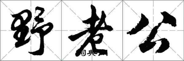 胡問遂野老公行書怎么寫