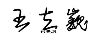 朱錫榮王立巍草書個性簽名怎么寫
