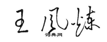 駱恆光王風煉草書個性簽名怎么寫