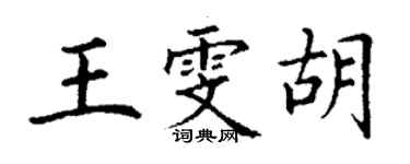 丁謙王雯胡楷書個性簽名怎么寫