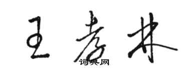 駱恆光王孝林草書個性簽名怎么寫