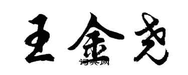 胡問遂王金堯行書個性簽名怎么寫