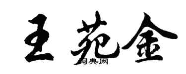 胡問遂王苑金行書個性簽名怎么寫