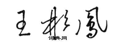 駱恆光王彬鳳草書個性簽名怎么寫