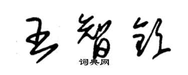 朱錫榮王智欽草書個性簽名怎么寫