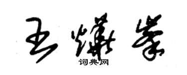 朱錫榮王燁峰草書個性簽名怎么寫