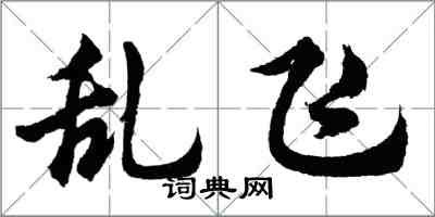 胡問遂亂飛行書怎么寫