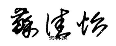 朱錫榮蘇佳怡草書個性簽名怎么寫
