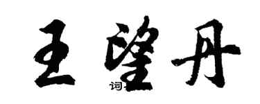 胡問遂王望丹行書個性簽名怎么寫