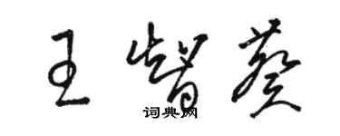 駱恆光王智葵草書個性簽名怎么寫