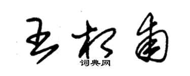 朱錫榮王相甫草書個性簽名怎么寫