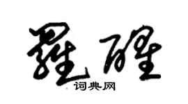 朱錫榮羅醒草書個性簽名怎么寫