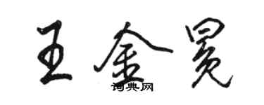 駱恆光王金冕行書個性簽名怎么寫