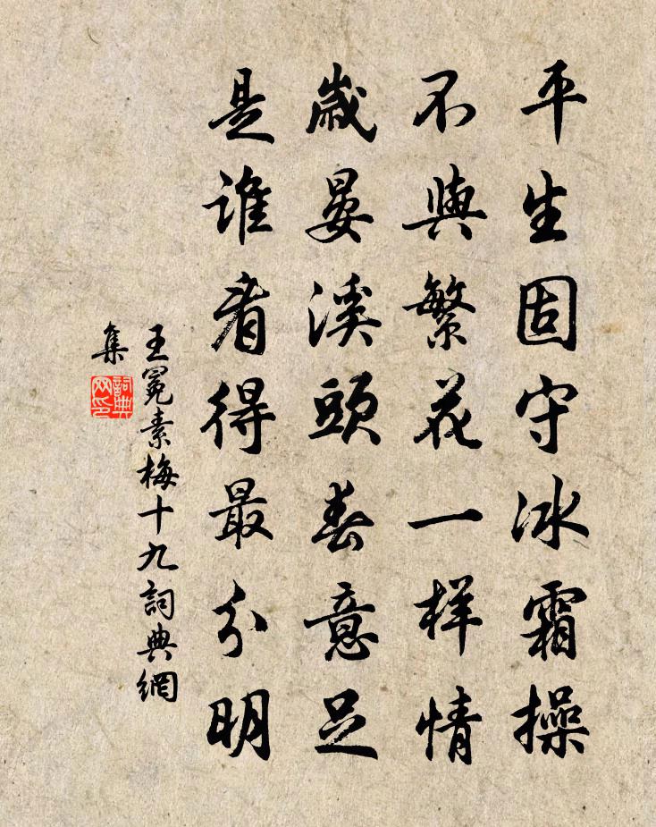 王冕素梅 十九書法作品欣賞