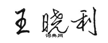 駱恆光王曉利行書個性簽名怎么寫