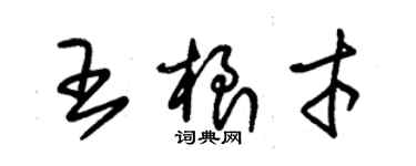 朱錫榮王根才草書個性簽名怎么寫