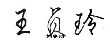 駱恆光王貞玲行書個性簽名怎么寫