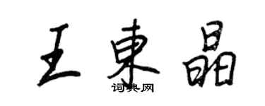 王正良王東晶行書個性簽名怎么寫