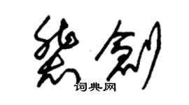 朱錫榮裴創草書個性簽名怎么寫