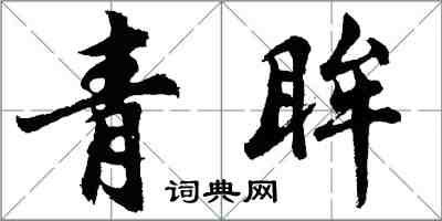 胡問遂青眸行書怎么寫