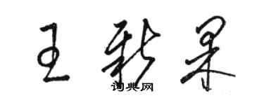 駱恆光王新果草書個性簽名怎么寫