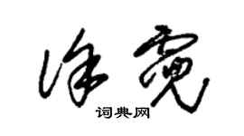 朱錫榮徐霓草書個性簽名怎么寫