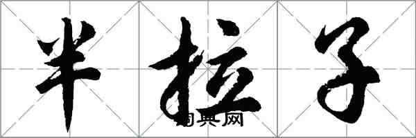 胡問遂半拉子行書怎么寫