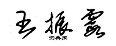 朱錫榮王振霞草書個性簽名怎么寫