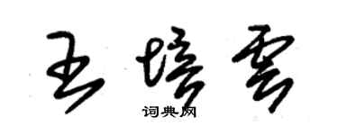 朱錫榮王培雲草書個性簽名怎么寫