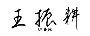 梁錦英王振耕草書個性簽名怎么寫