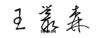 駱恆光王叢森草書個性簽名怎么寫