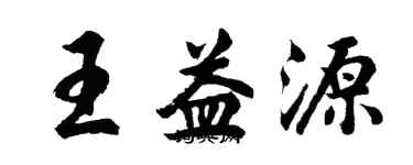 胡問遂王益源行書個性簽名怎么寫