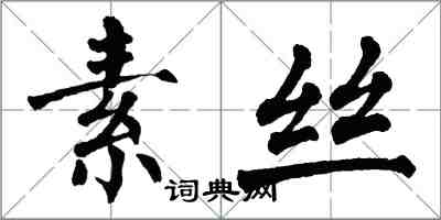 翁闓運素絲楷書怎么寫