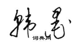 駱恆光韓墨草書個性簽名怎么寫