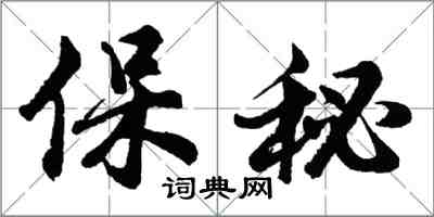 胡問遂保秘行書怎么寫