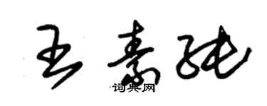 朱錫榮王素純草書個性簽名怎么寫