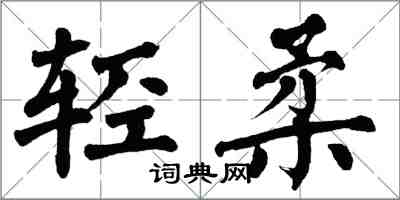 翁闓運輕柔楷書怎么寫