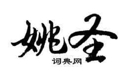 胡問遂姚聖行書個性簽名怎么寫