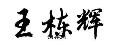 胡問遂王棟輝行書個性簽名怎么寫