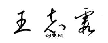 梁錦英王志霞草書個性簽名怎么寫