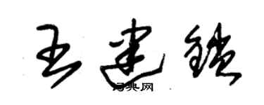 朱錫榮王建鎖草書個性簽名怎么寫